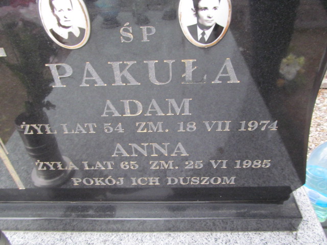 Anna Pakuła 1920 Przyłęk - Grobonet - Wyszukiwarka osób pochowanych