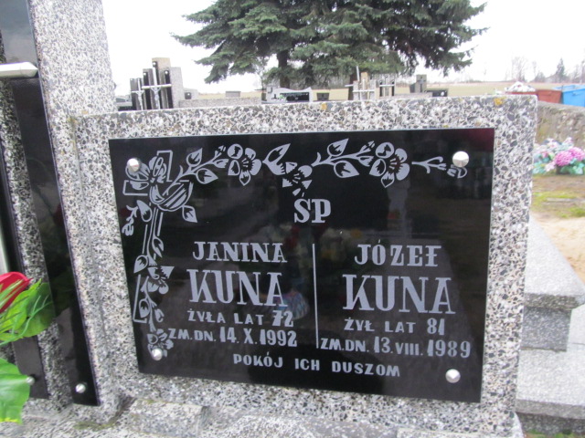 Janina Kuna 1920 Przyłęk - Grobonet - Wyszukiwarka osób pochowanych